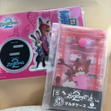 주토피아2 해피 복권 아크릴 스탠드 닉&주디 멀티 케이스 닉