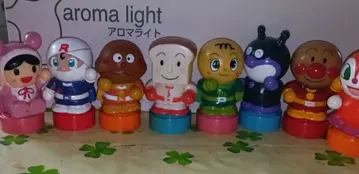 호빵맨 피규어 8개 스탬프 포함