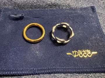 새상품급 반지 2개 세트 유키자키 액세서리 지퍼 포함