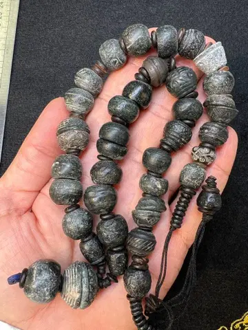 고대 조각 박트리아 구슬 아프가니스탄