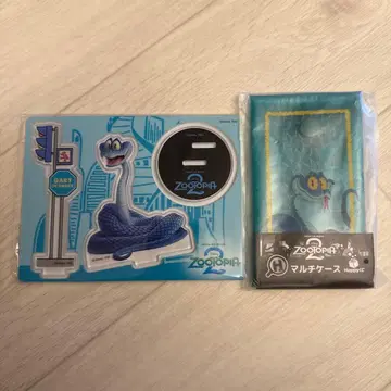 주토피아 해피 복권 게리 아크릴 스탠드 & 멀티 케이스 2개 세트