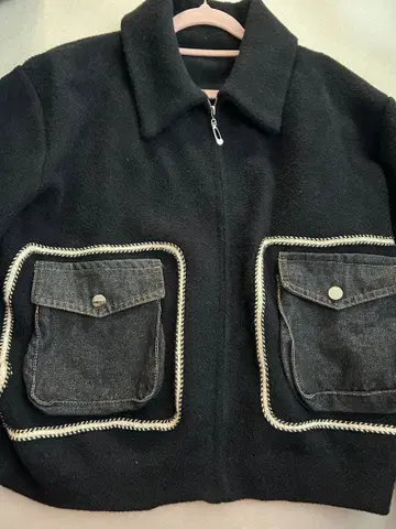 1회 착용 ABI TOKYO 아비도쿄 데님 포켓 블루종