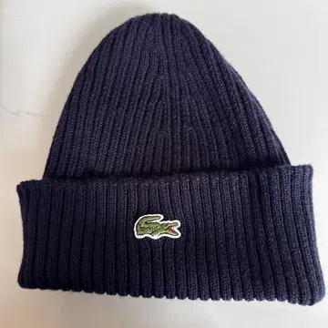 [ 새상품급 ] 라코스테 ( LACOSTE ) 니트 비니 네이비