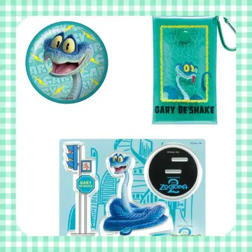 주토피아2 해피 복권 캔 거울 아크릴 스탠드 멀티 케이스 게리