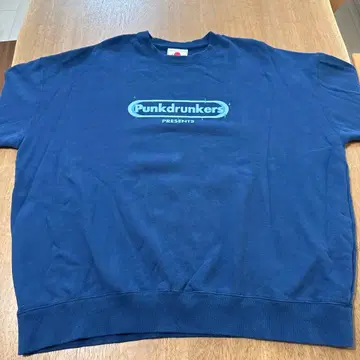 Punkdrunkers 네이비 크루넥 맨투맨 XL