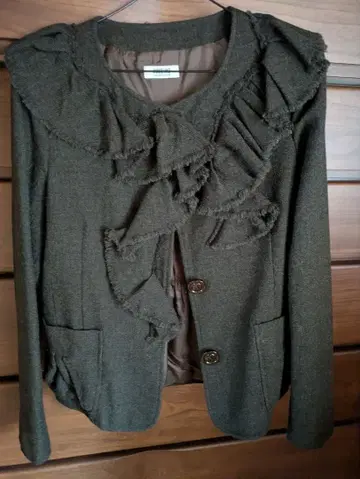 올리브 그린 모스키노 자켓