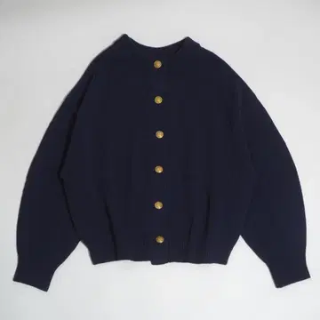 FRAMeWORK 2WAY 골드 버튼 가디건 네이비 프레임워크