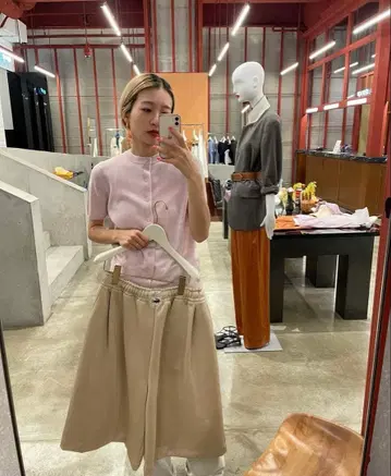 extreme cashmere 숏 슬리브 니트