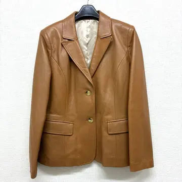 일본제 램 가죽 양가죽 테일러드 자켓 여성용 카멜 L