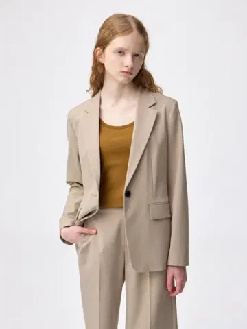 워셔블 테일러드 자켓 Z 셋업 GU