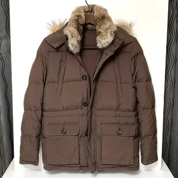 다운 자켓 (EDIFICE) 보아 포함 브라운 M 사이즈