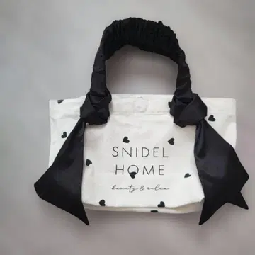 새상품급 SNIDEL HOME 하트 무늬 토트백 스몰
