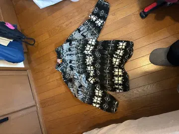 sunbuster 루돌프 무늬 플리스 자켓