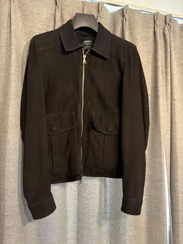 한정판 엠메티 44 골드 지퍼 스웨이드 자켓