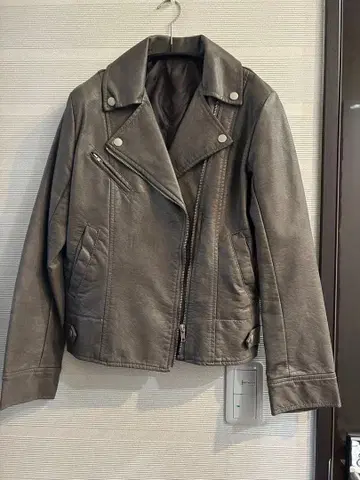 Riche glamour 그레이 라이더 자켓