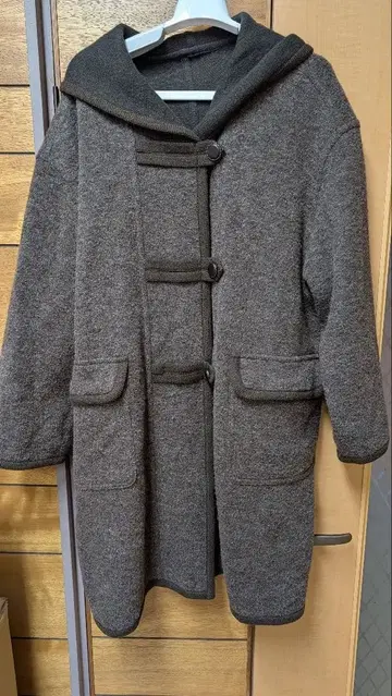 울 리버서블 더플 코트