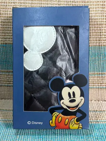 디즈니 미키 퀼팅 원단 지갑 블랙