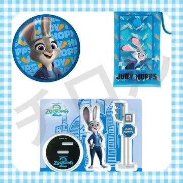 주토피아2 Happy 복권 캔 거울 아크릴 스탠드 멀티 케이스 주디