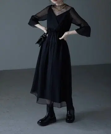 드레스 레이스 블랙