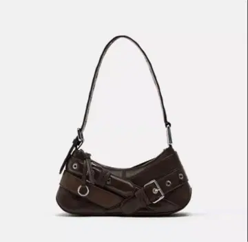 [완판템] ZARA 다크 브라운 가죽 숄더백