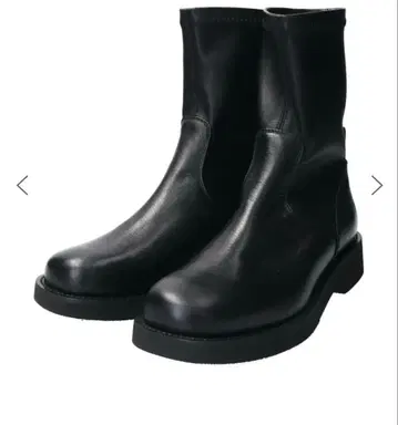 미사용 새상품 파비오 루스코니 숏부츠 37 블랙 가죽