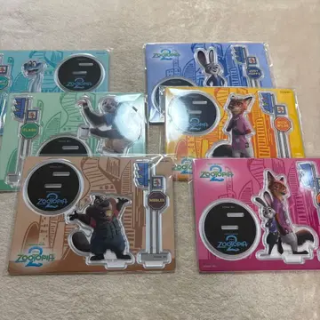 주토피아2 Happy 복권 G상 전6종 세트 아크릴 스탠드 묶음 판매