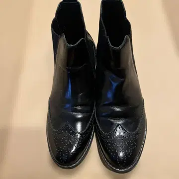 freaks Store 블랙 사이드 고어 부츠 가죽