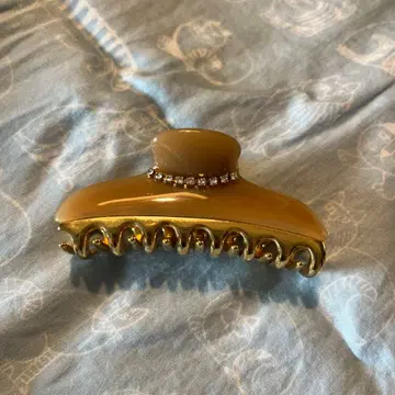 acca 베이지 핑크 헤어 클립 약 7cm