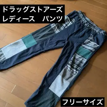 드럭 스토어즈 여성용 팬츠 패치워크 디자인 F