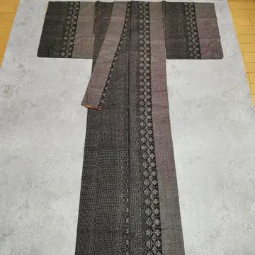 [엘레강스 스타일] 오시마 명주 장식 문양 세로 라인 츠케사게 코몬