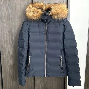 [새상품급] 자라 ZARA 다운 자켓 M 사이즈 3way 퍼 네이비