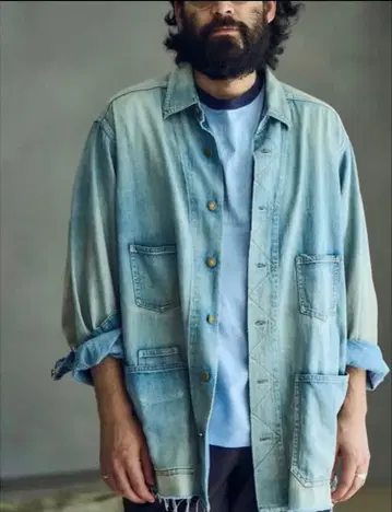 maatee&sons 데님 셔츠 커버올 25aw