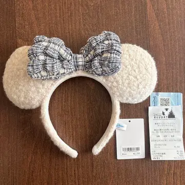 컨디션 최상 [ 한 번 착용 ] 디즈니 미키 귀 머리띠 화이트