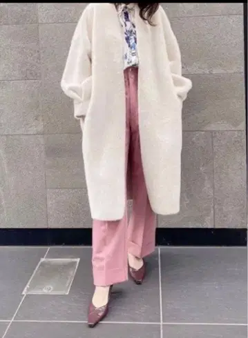 eimy istoire 코쿤 코트 롱 코트 아이보리