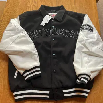 WEGO 멜톤 와펜 바시티 자켓