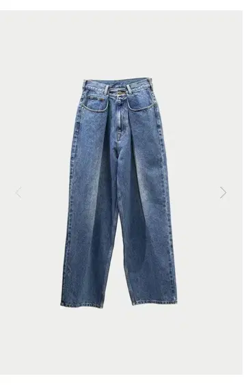 마차트 블루 데님 하이웨스트 와이드 레그 38