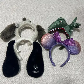 유니버셜 디즈니 머리띠 4개 세트 묶음 판매 중고품