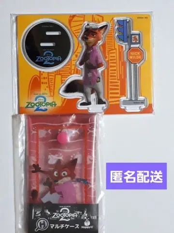 주토피아2 해피 복권 아크릴 스탠드 닉 멀티 케이스 닉