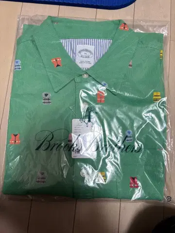 [ 새상품 미개봉 ] 브룩스브라더스 반팔 피케 셔츠 XL