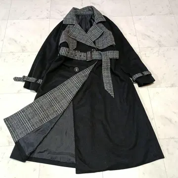 RESEXXY 리젝시 트렌치코트 체크 무늬 F