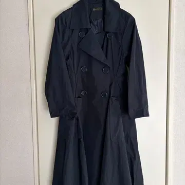 MADAMEHIROKO 네이비 더블 브레스트 트렌치코트