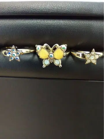 안나수이 나비와 별의 반지 세트