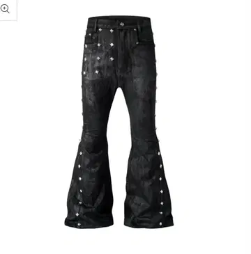 UNIZ Egypt Coated Flare Pants opium 팬츠
