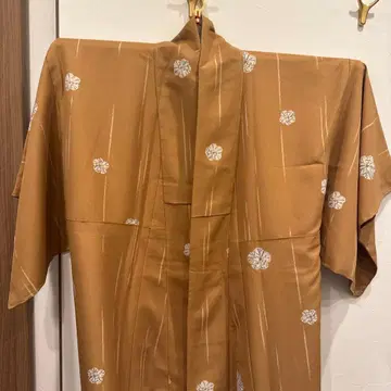 옐로우 컬러 야마부키 컬러 이중 기모노 코몬 기모노 TL 사이즈