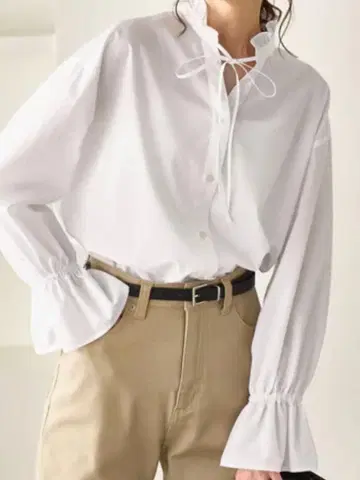 [로페피크닉] 프릴 레이어드 셔츠