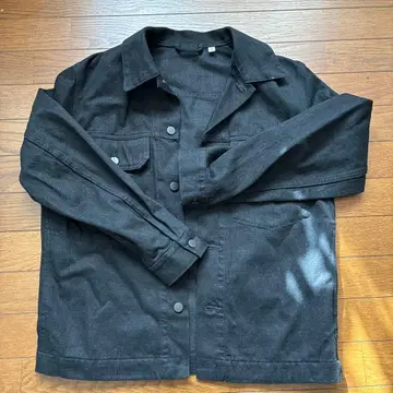 UNIQLO U 블랙 데님 자켓 M