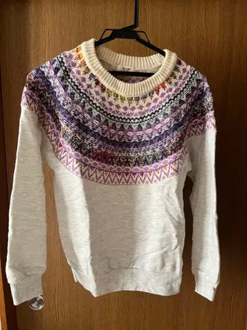 BEAMS HEART 니트 트레이닝복