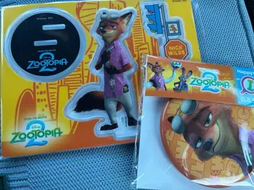 주토피아 닉 아크릴 스탠드 캔 거울 2세트