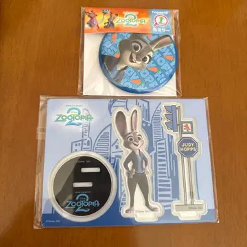 주토피아2 Happy 복권 캔 거울 아크릴 스탠드 주디