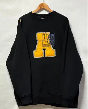 레어 AKDMKS 아카데믹스 빅 실루엣 맨투맨 속기모 블랙